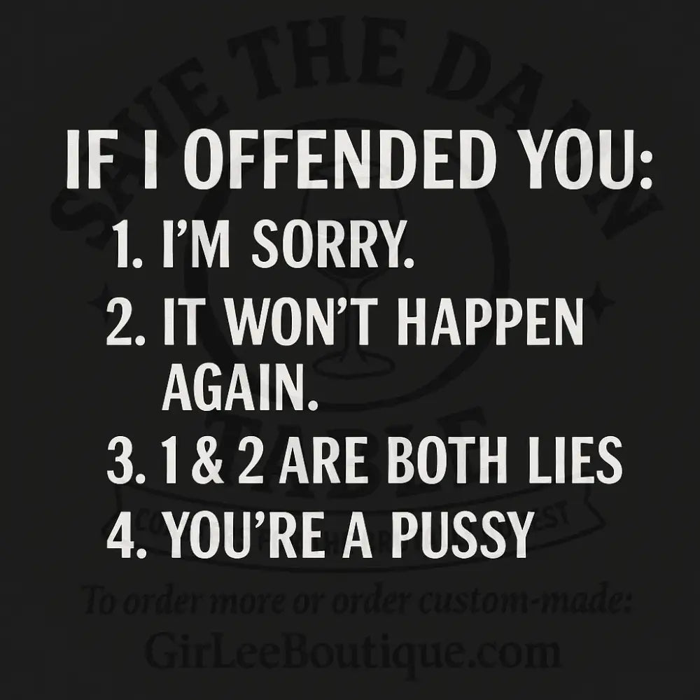 Apology not found Coaster