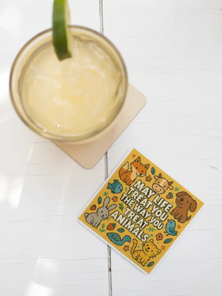 Be Nice to Animals Coaster