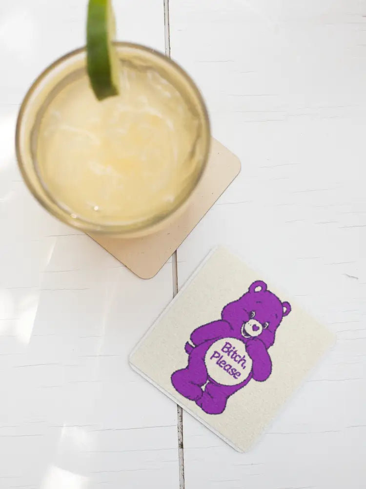 Bitch Please Bear Coaster