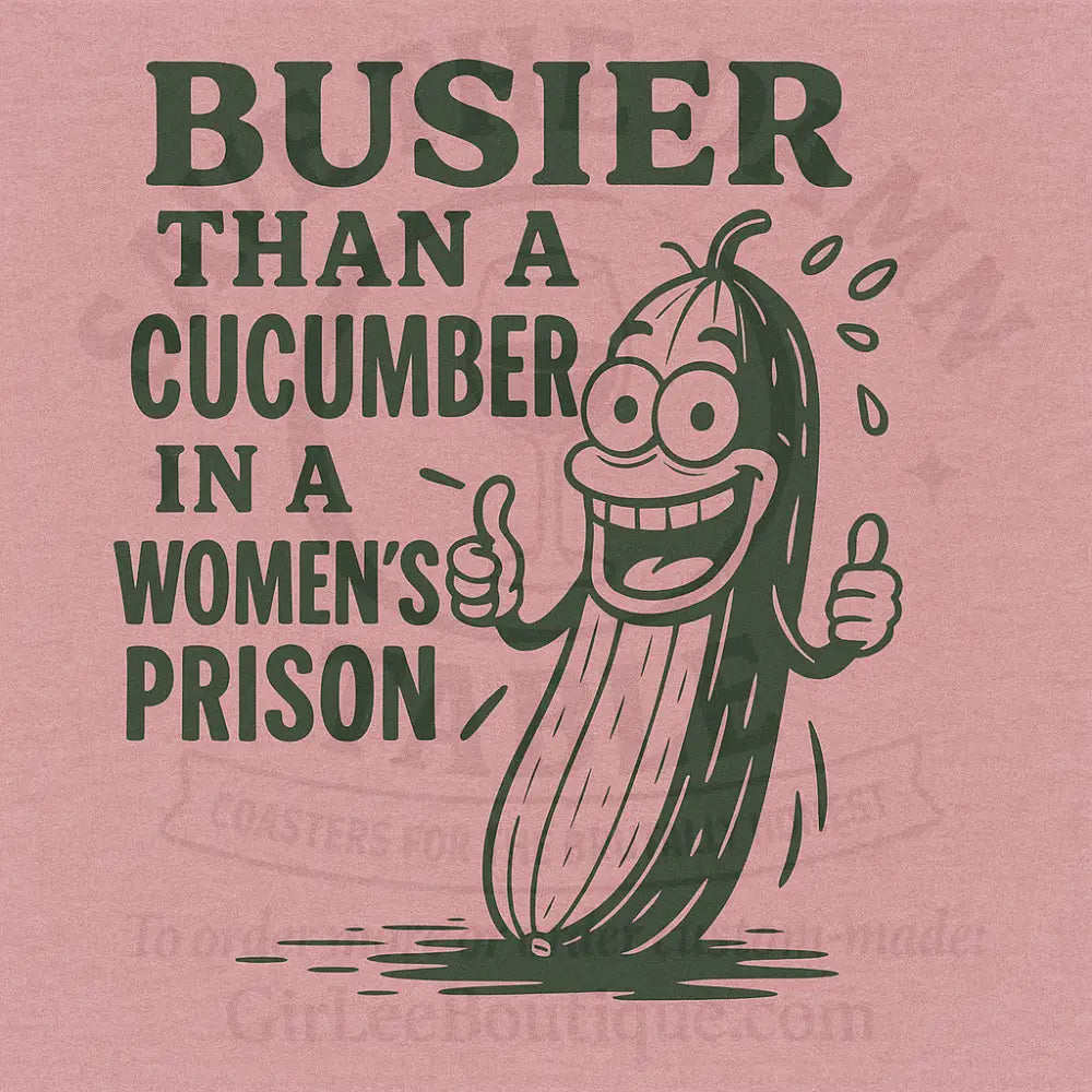 Cucumber’s Got His Hands Full Coaster