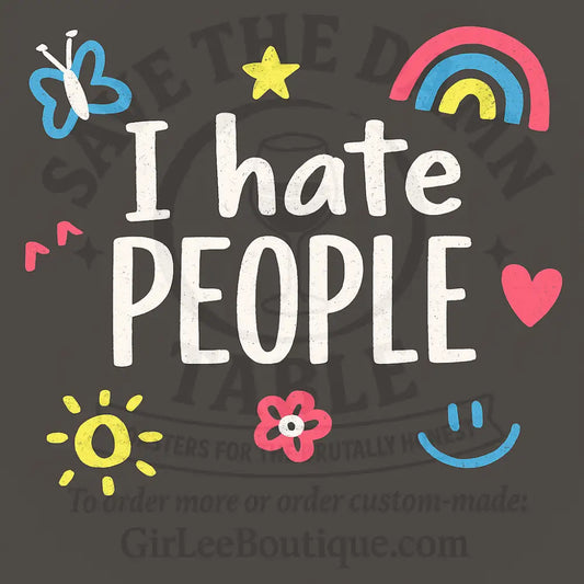 I Hate People But Make It Wholesome Coaster