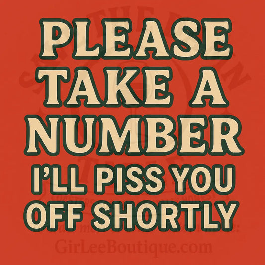 Please Take a Number Coaster