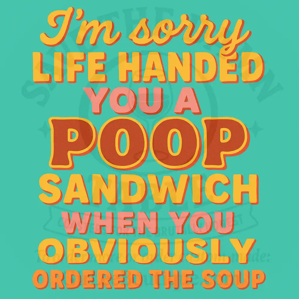 Poop Sandwich Special Coaster