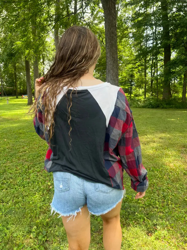 Reworked Billy Joel Flannel Long Sleeve Shirts & Tops