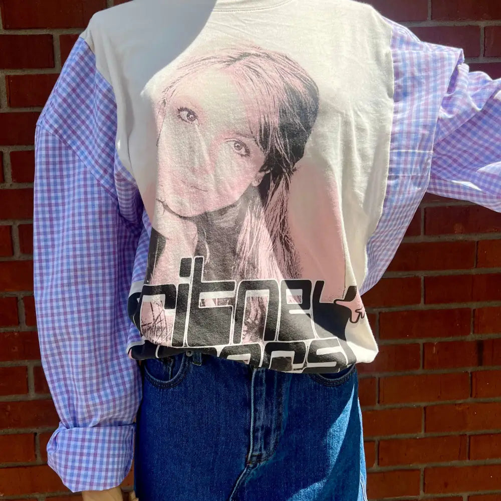 Reworked Britney Spears Flannel Long Sleeve Shirts & Tops
