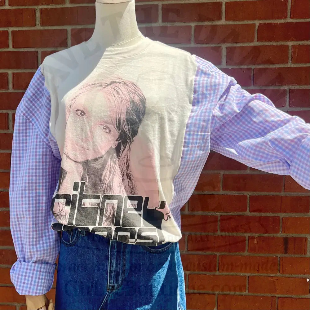 Reworked Britney Spears Flannel Long Sleeve Shirts & Tops