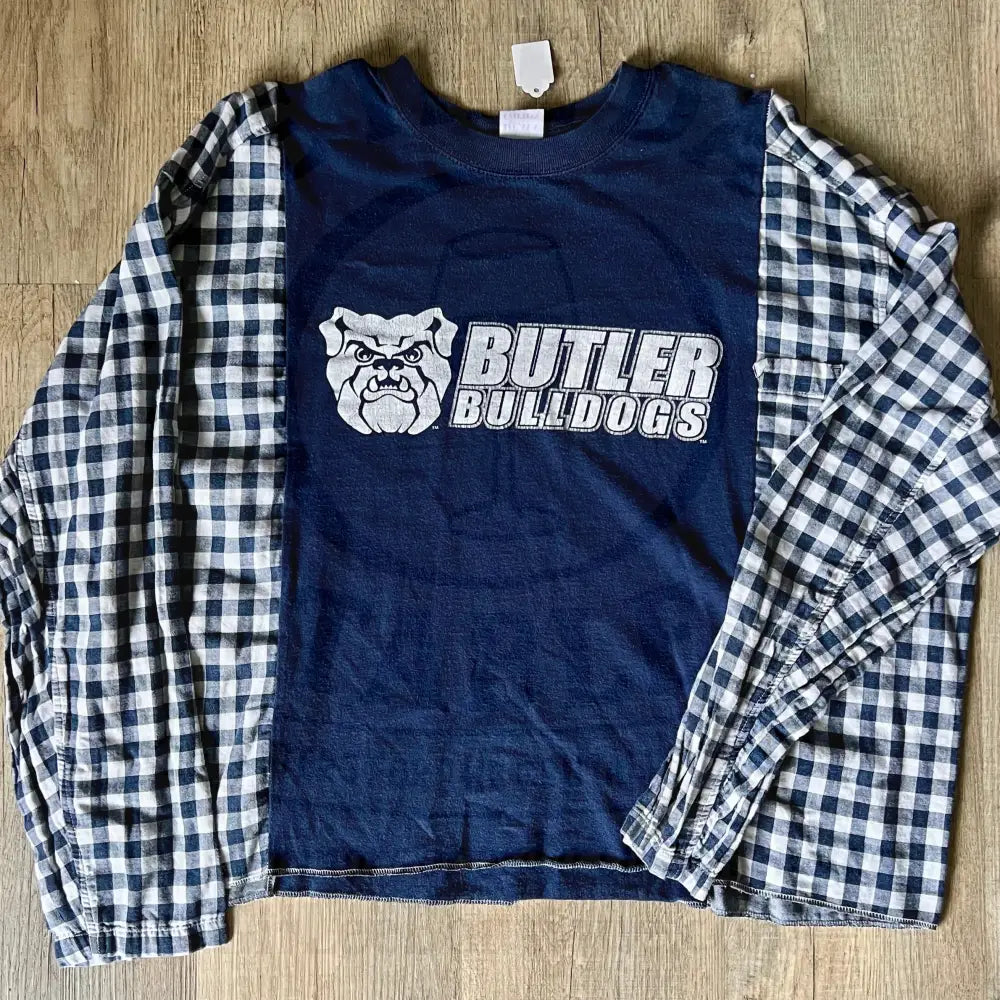 Reworked Butler Long Sleeve Flannel Shirts & Tops