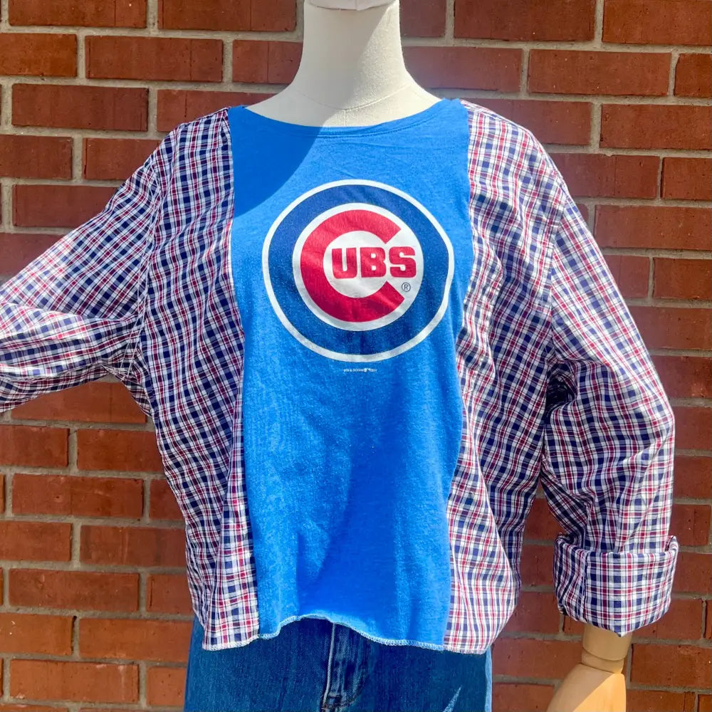 Reworked Chicago Cubs Long Sleeve Shirts & Tops
