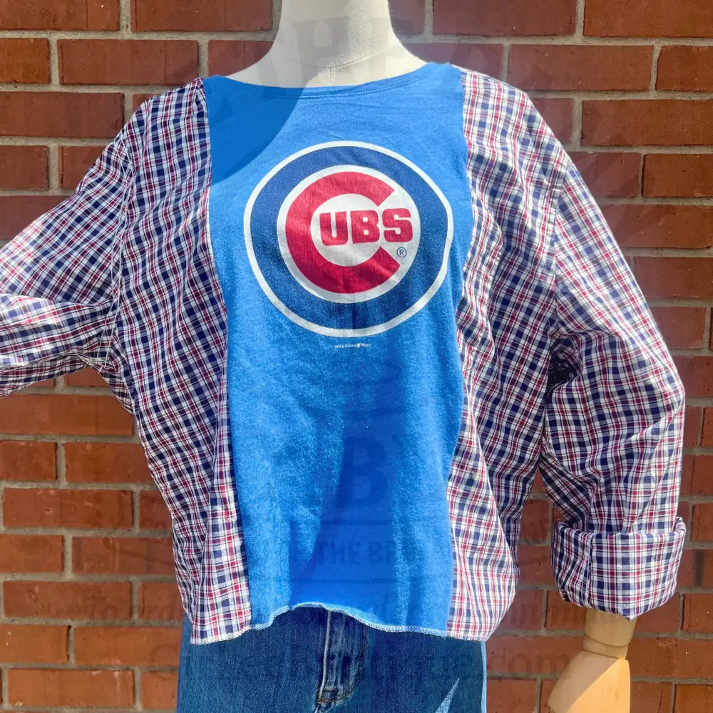 Reworked Chicago Cubs Long Sleeve Shirts & Tops