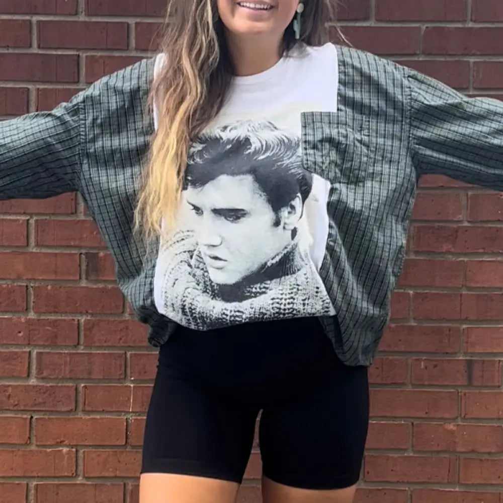 Reworked Elvis Presley Long Sleeve Shirts & Tops