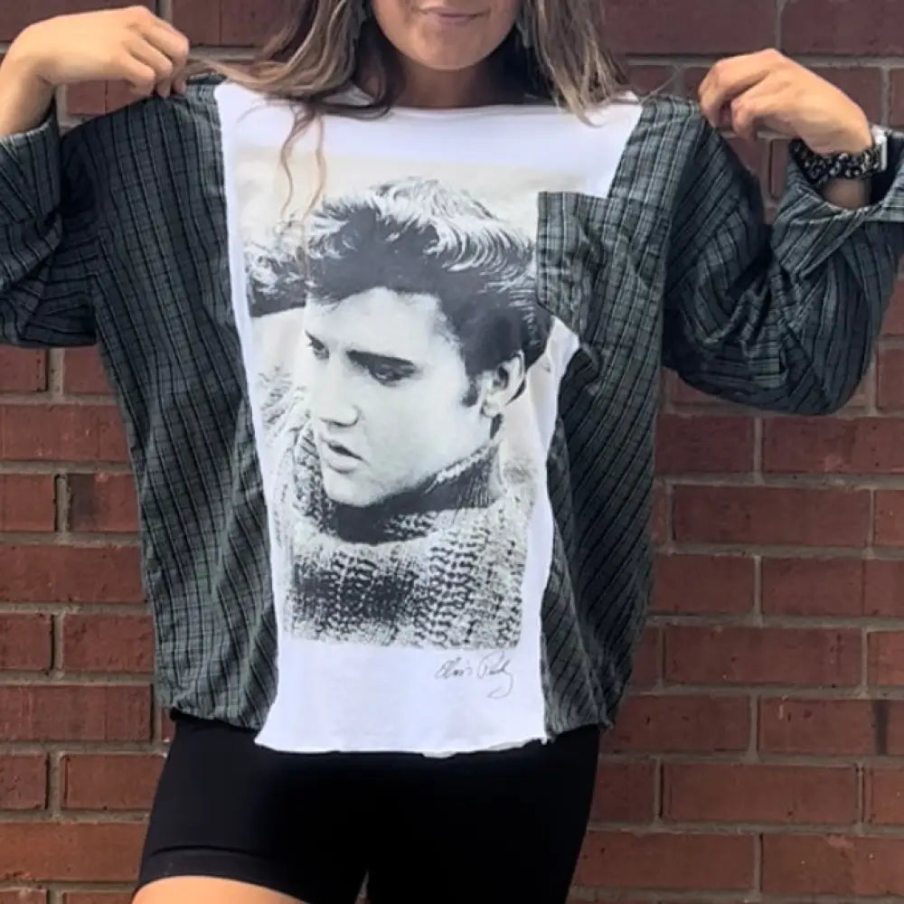 Reworked Elvis Presley Long Sleeve Shirts & Tops