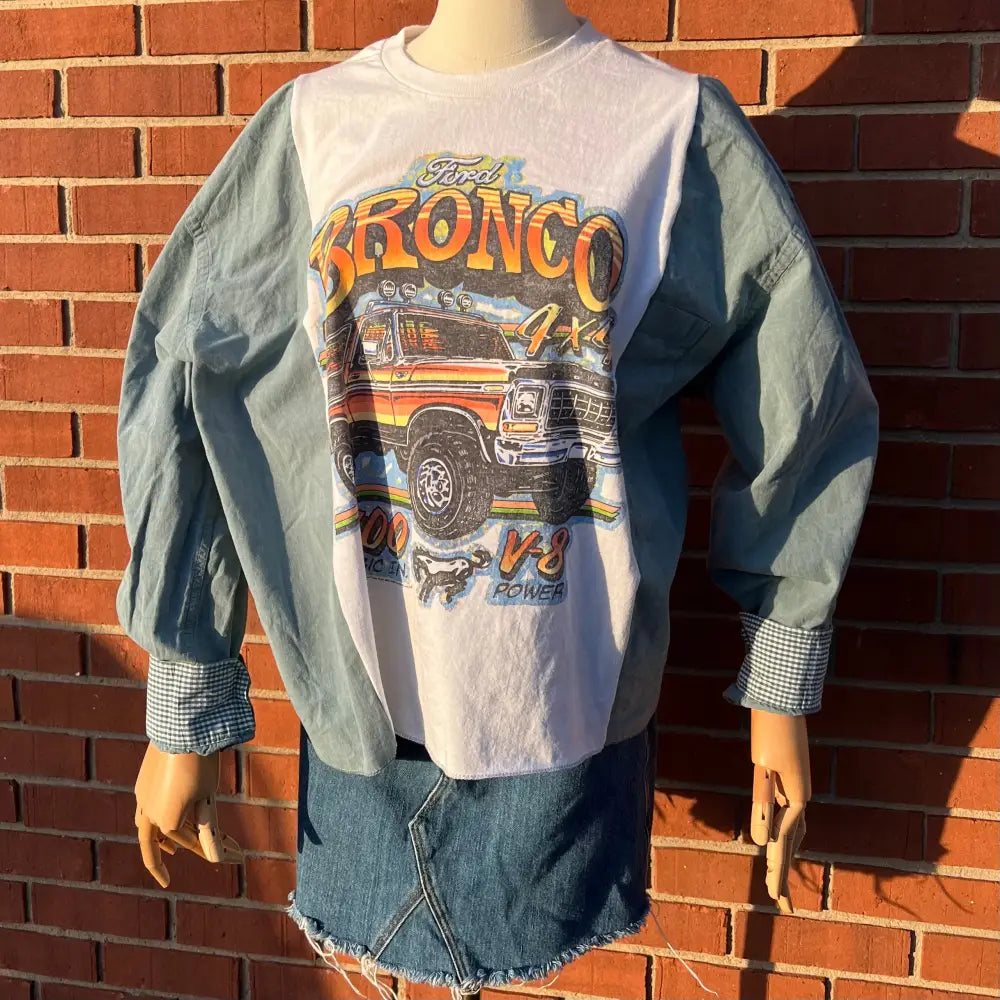 Reworked Ford Bronco Long Sleeve Shirts & Tops