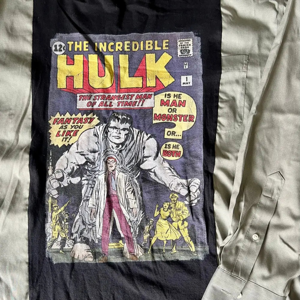 Reworked Incredible Hulk Long Sleeve Shirts & Tops