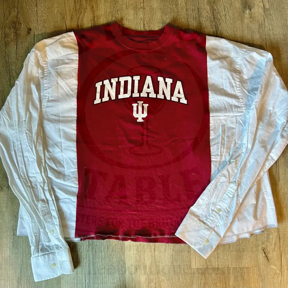 Reworked Indiana University Long Sleeve Shirts & Tops