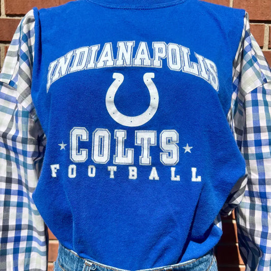 Reworked Indianapolis Colts Long Sleeve Shirts & Tops