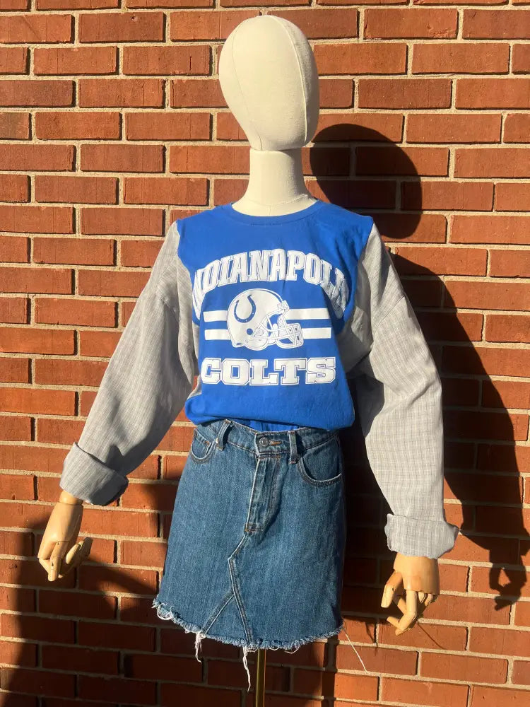 Reworked Indianapolis Colts Long Sleeve Shirts & Tops
