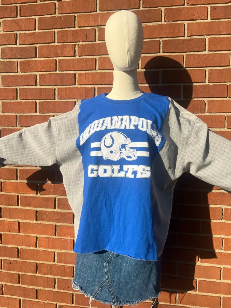 Reworked Indianapolis Colts Long Sleeve Shirts & Tops
