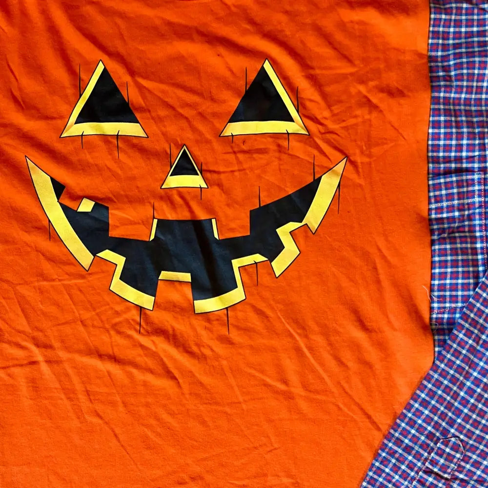 Reworked Jack-O-Lantern Long Sleeve Shirts & Tops