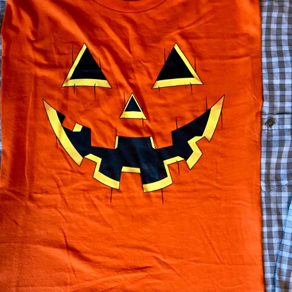 Reworked Jack-O-Lantern Long Sleeve Shirts & Tops