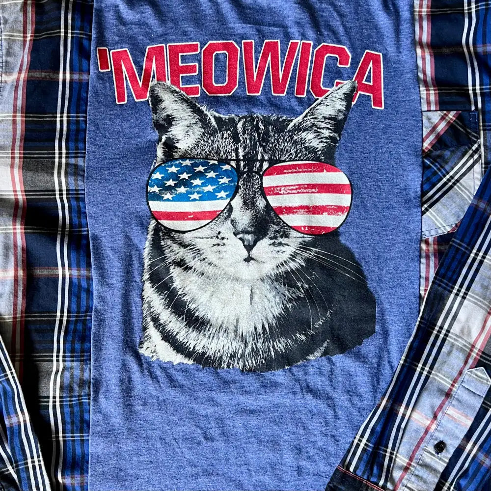 Reworked Meowica Long Sleeve Shirts & Tops