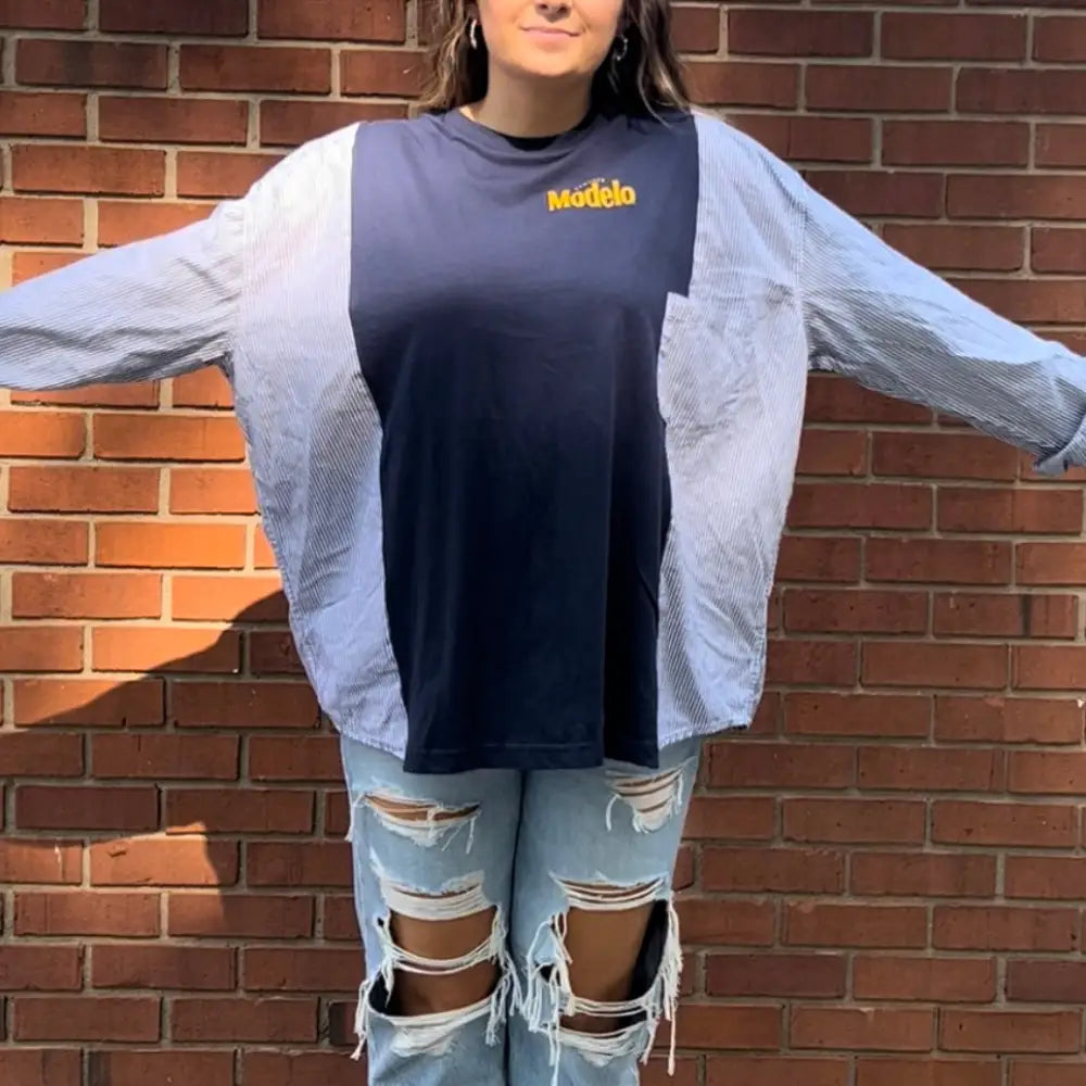 Reworked Modelo Long Sleeve Shirts & Tops
