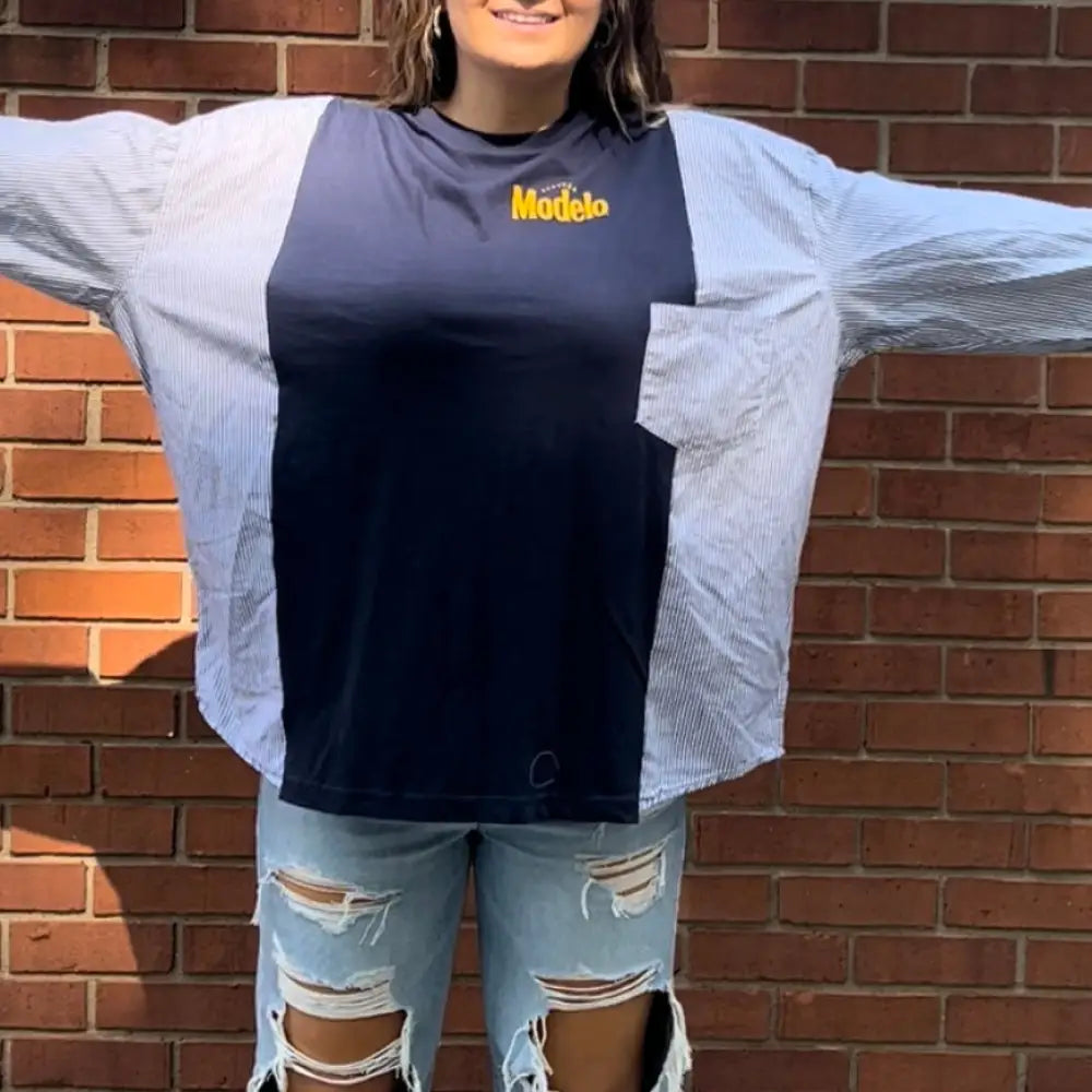 Reworked Modelo Long Sleeve Shirts & Tops
