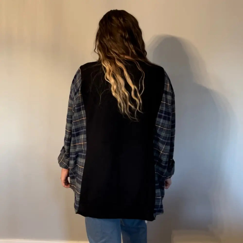 Reworked Nirvana Flannel Long Sleeve Shirts & Tops