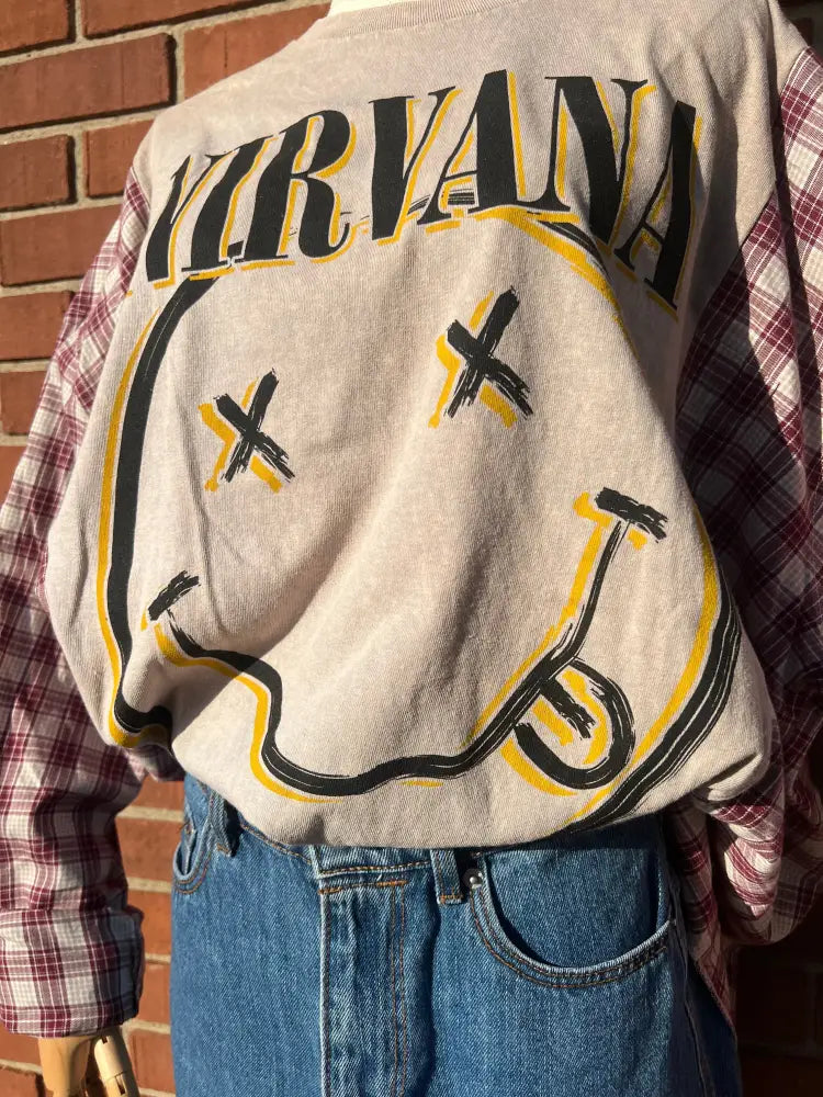 Reworked Nirvana Long Sleeve Shirts & Tops