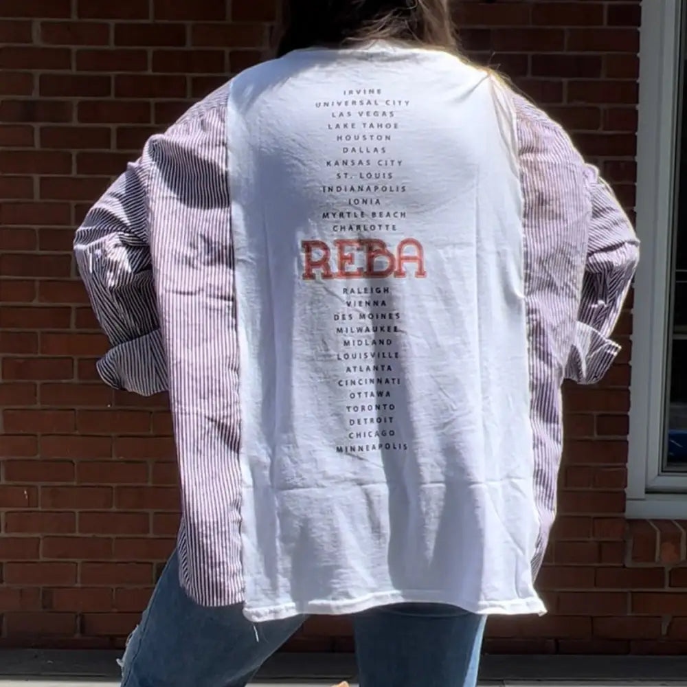 Reworked Reba McEntire 1994 Tour Long Sleeve Shirts & Tops