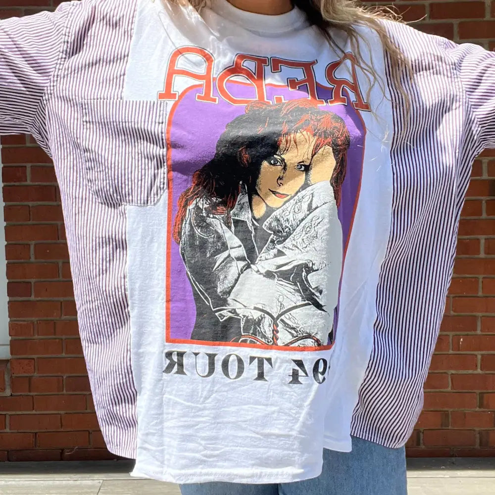 Reworked Reba McEntire 1994 Tour Long Sleeve Shirts & Tops