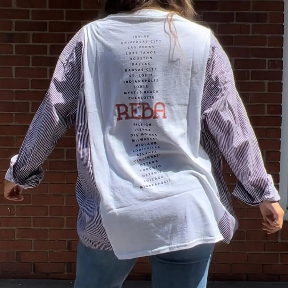 Reworked Reba McEntire 1994 Tour Long Sleeve Shirts & Tops