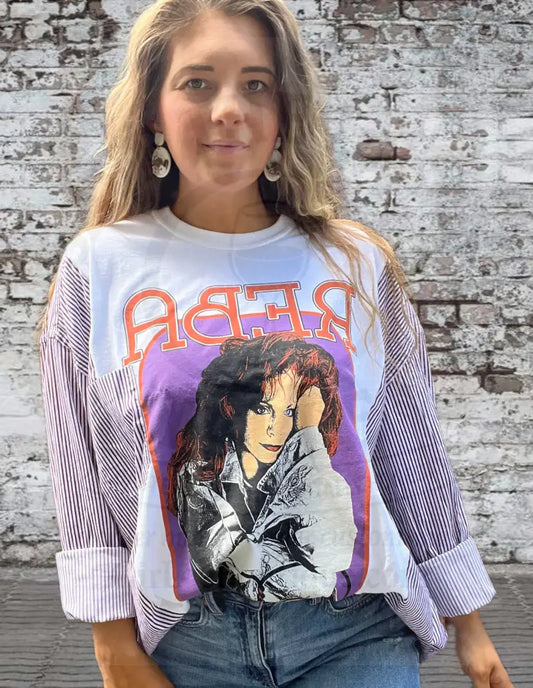 Reworked Reba McEntire 1994 Tour Long Sleeve Shirts & Tops