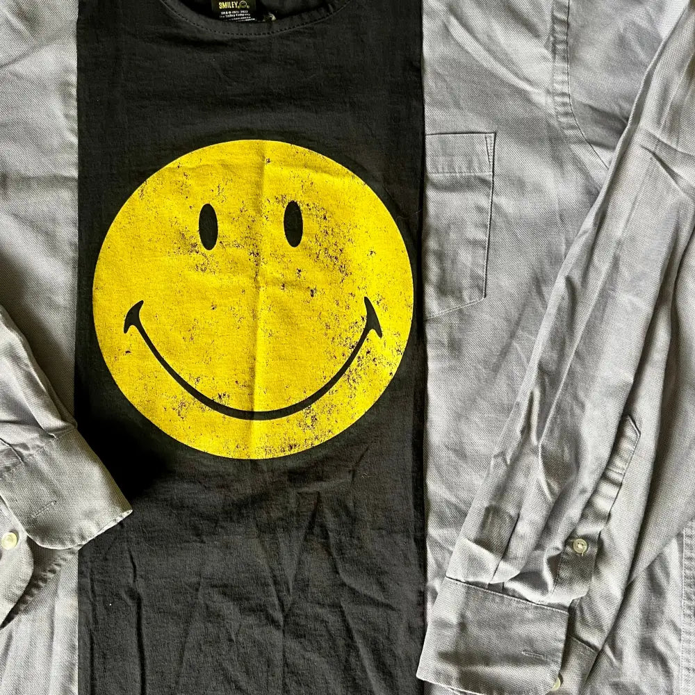 Reworked Smiley Long Sleeve Shirts & Tops