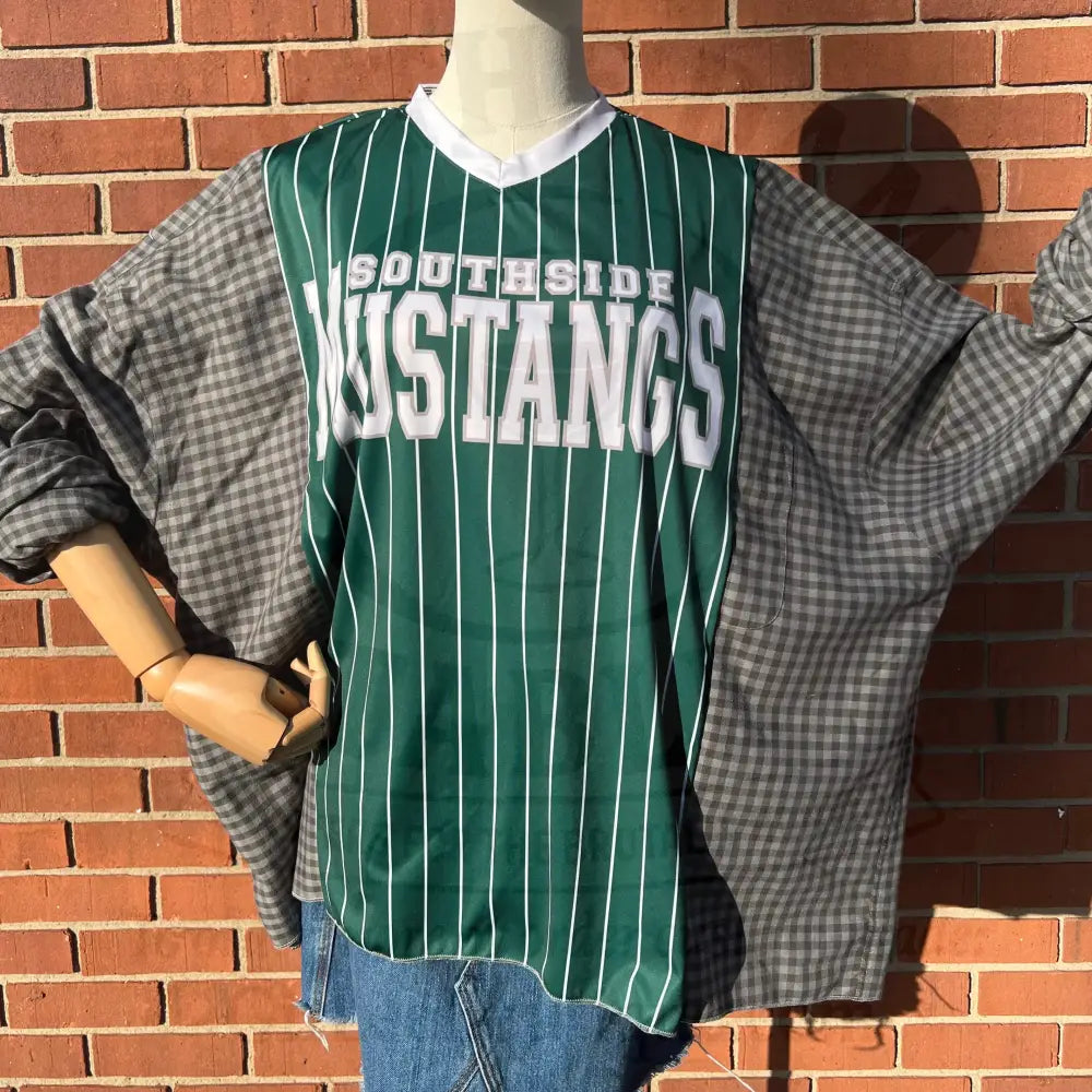 Reworked Southside Mustangs Long Sleeve Shirts & Tops