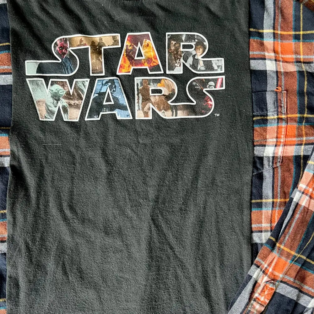 Reworked Star Wars Flannel Long Sleeve Shirts & Tops