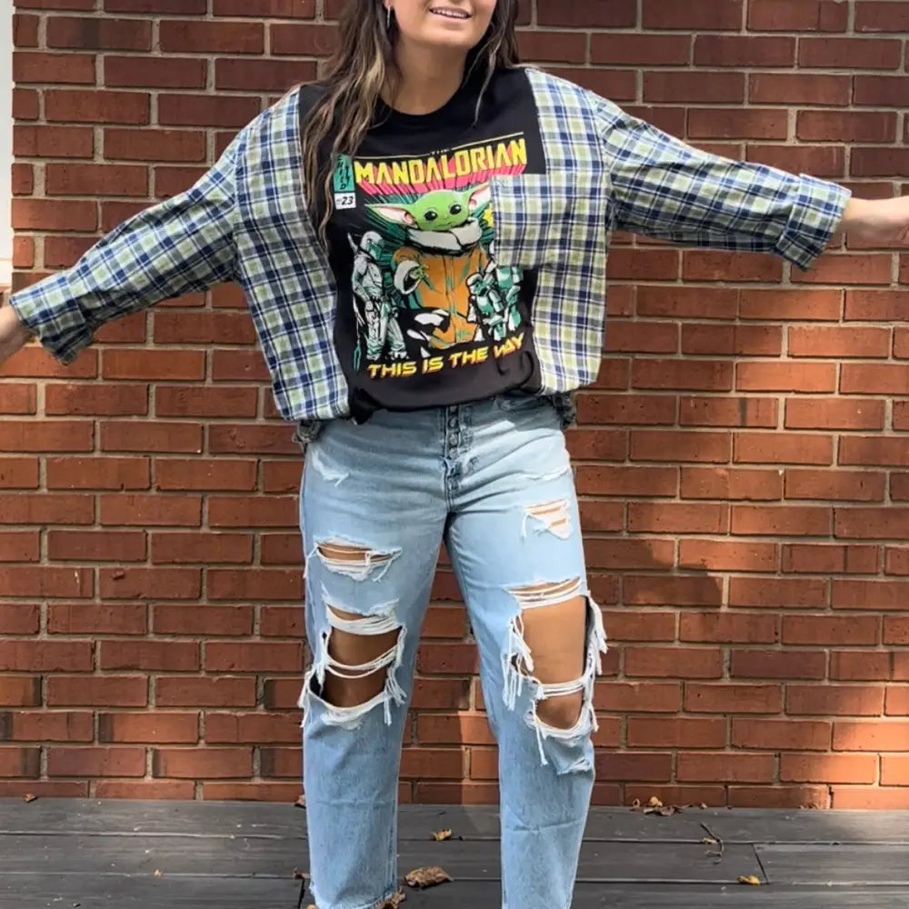 Reworked Star Wars Long Sleeve Shirts & Tops