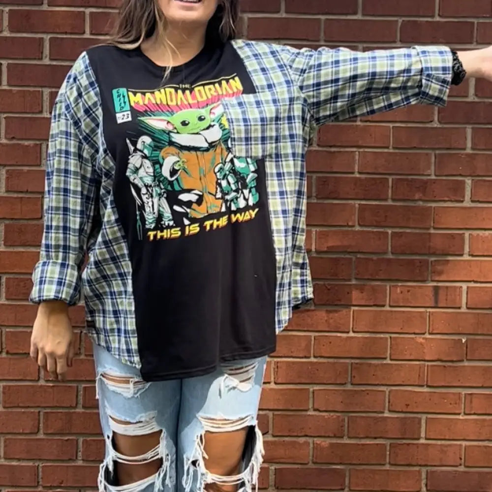 Reworked Star Wars Long Sleeve Shirts & Tops