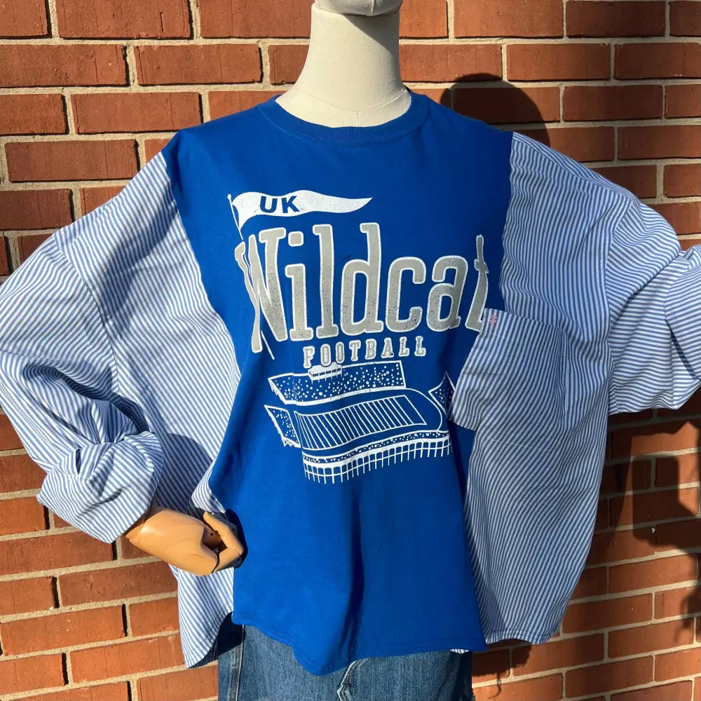 Reworked University of Kentucky Football Long Sleeve Shirts & Tops