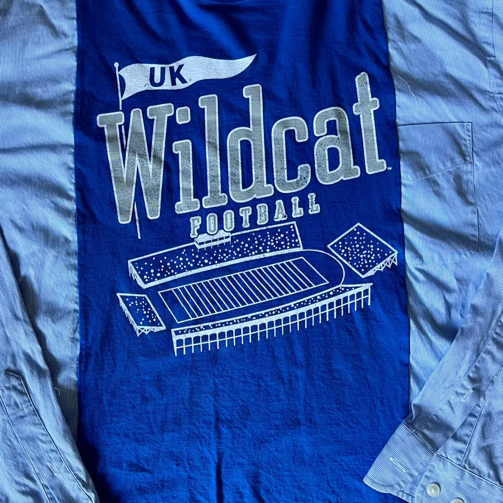Reworked University of Kentucky Football Long Sleeve Shirts & Tops