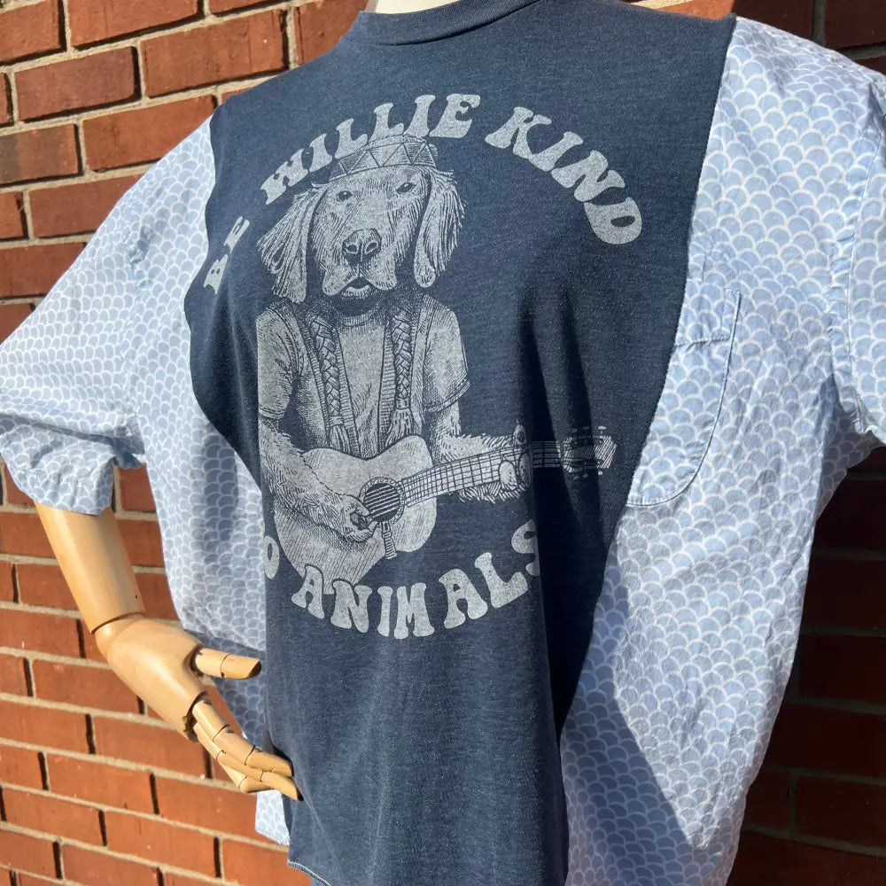 Reworked Willie Nelson Short Sleeve Shirts & Tops