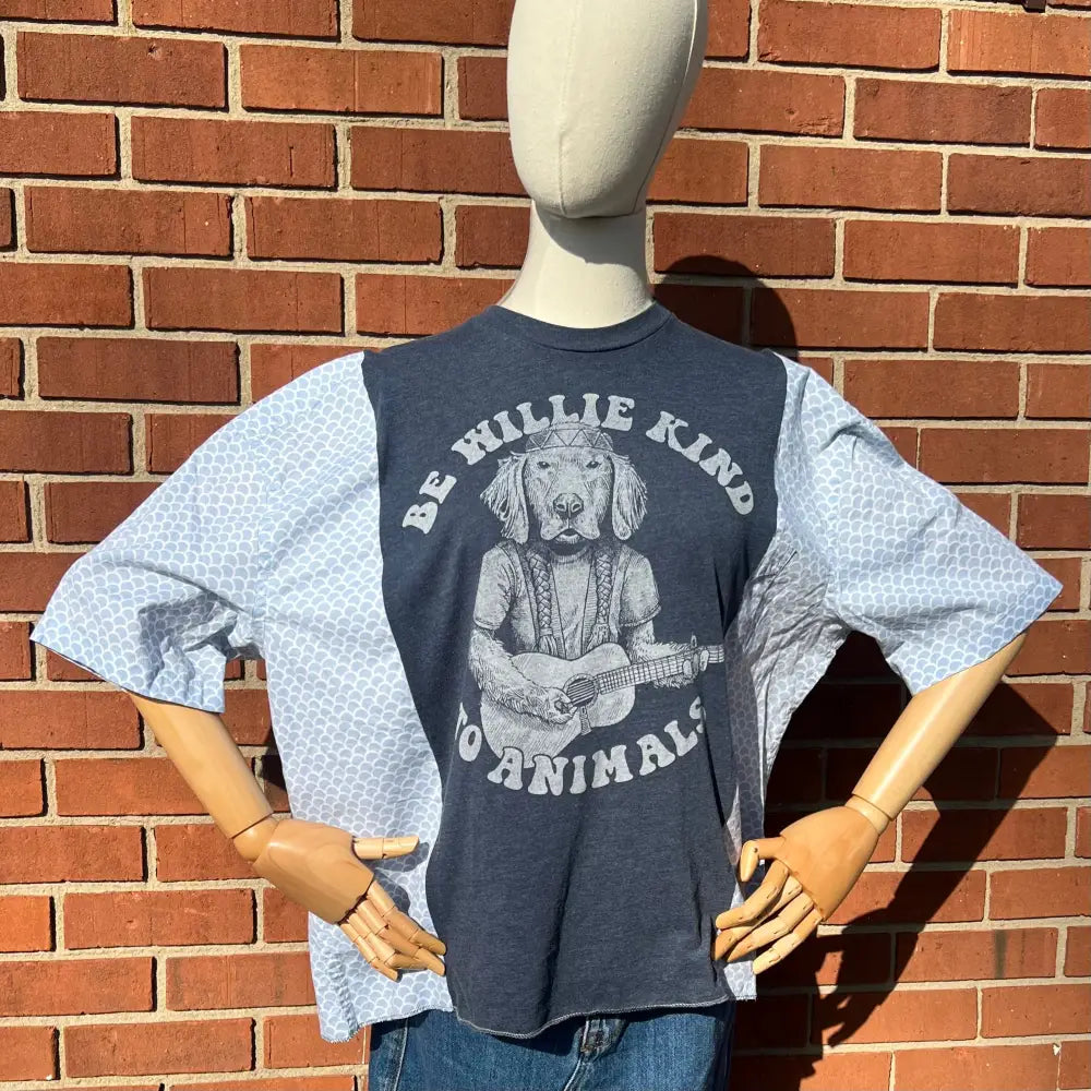 Reworked Willie Nelson Short Sleeve Shirts & Tops
