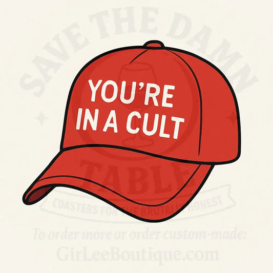 Take Off the Hat and Blink Twice Coaster