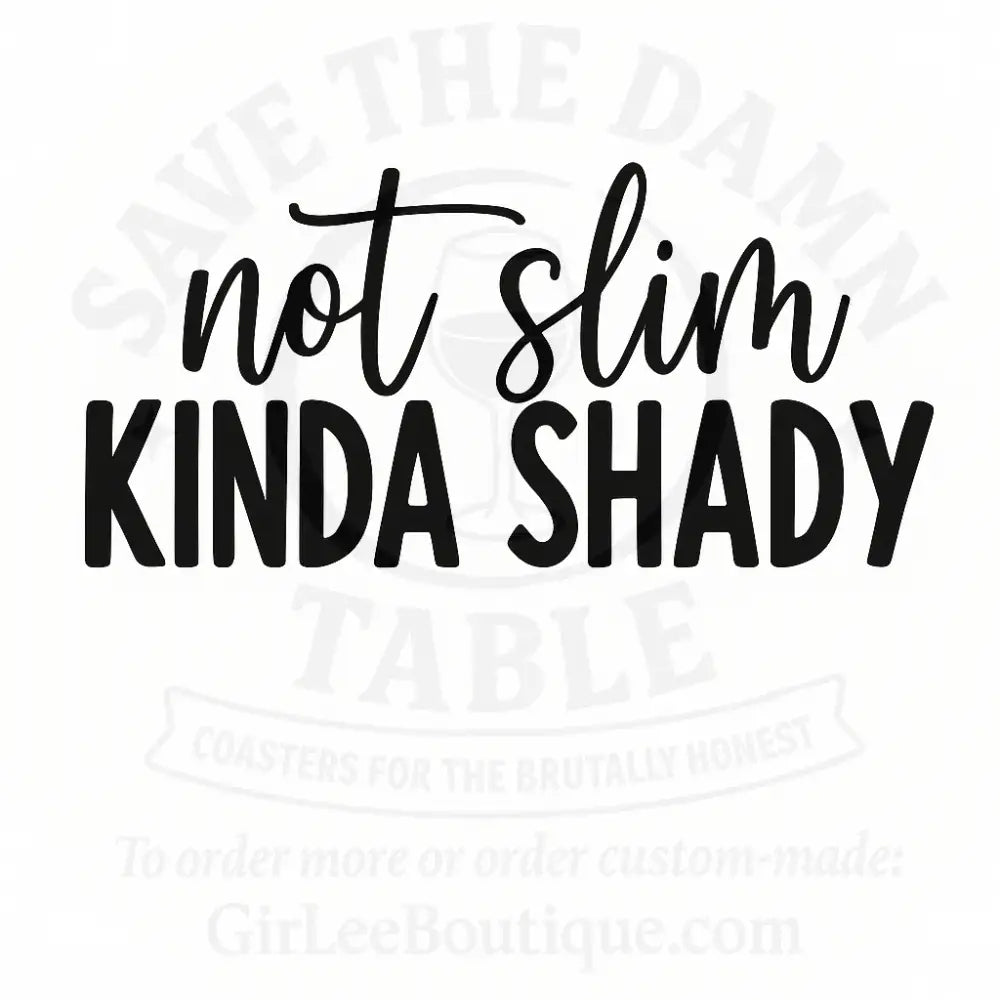 Too Thick to Give a Shit Coaster
