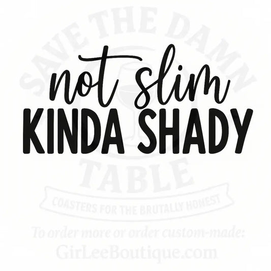 Too Thick to Give a Shit Coaster