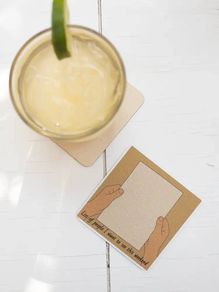 Weekend Guest List Coaster