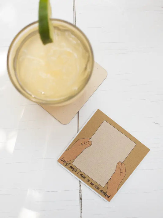 Weekend Guest List Coaster