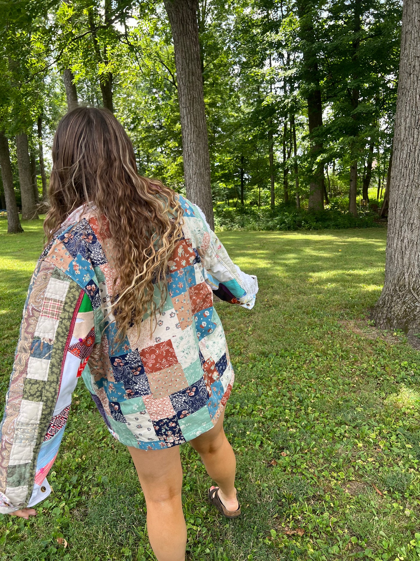 Upcycled Patchwork Blanket Jacket