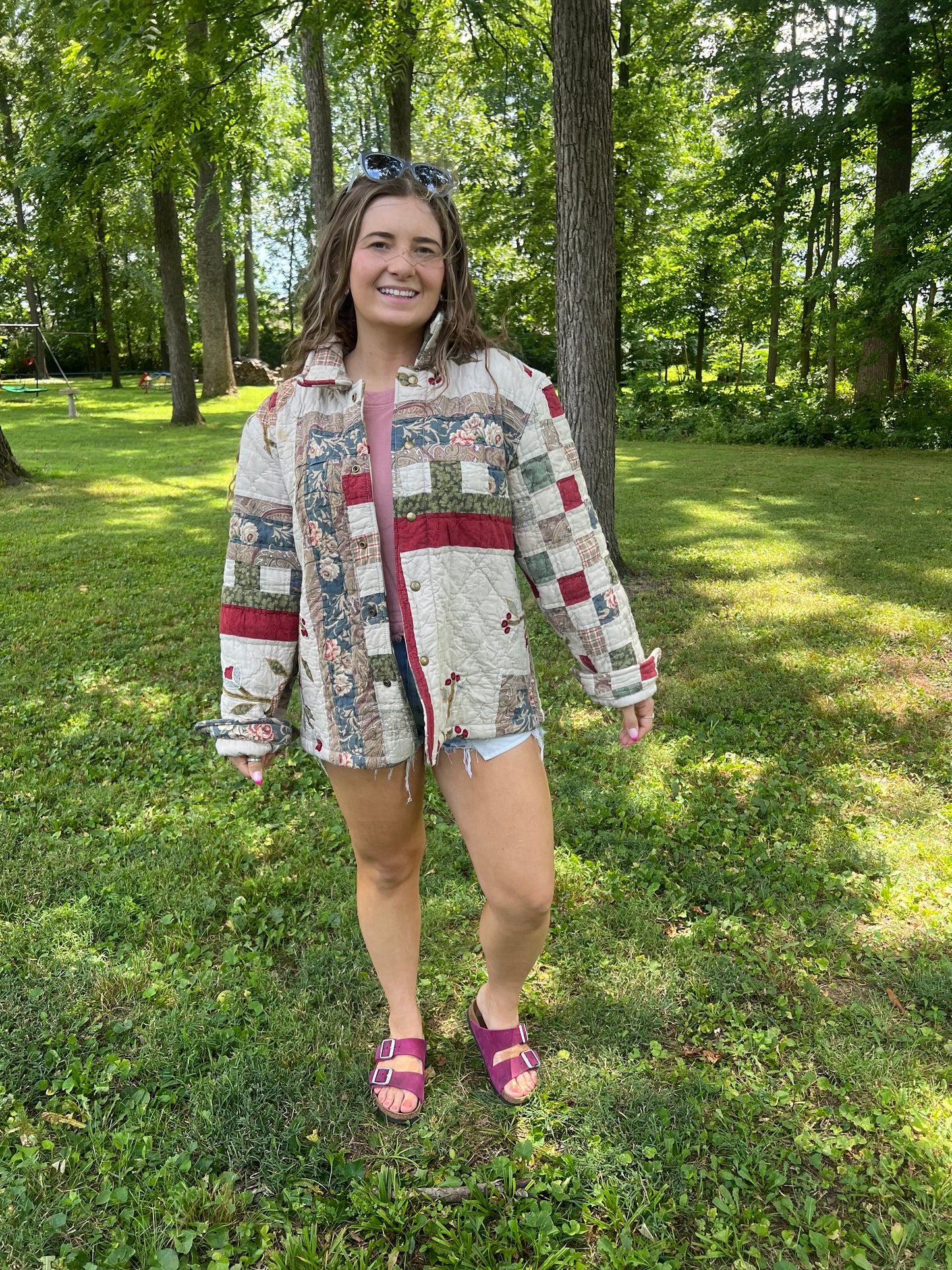 Upcycled Patchwork Blanket Jacket