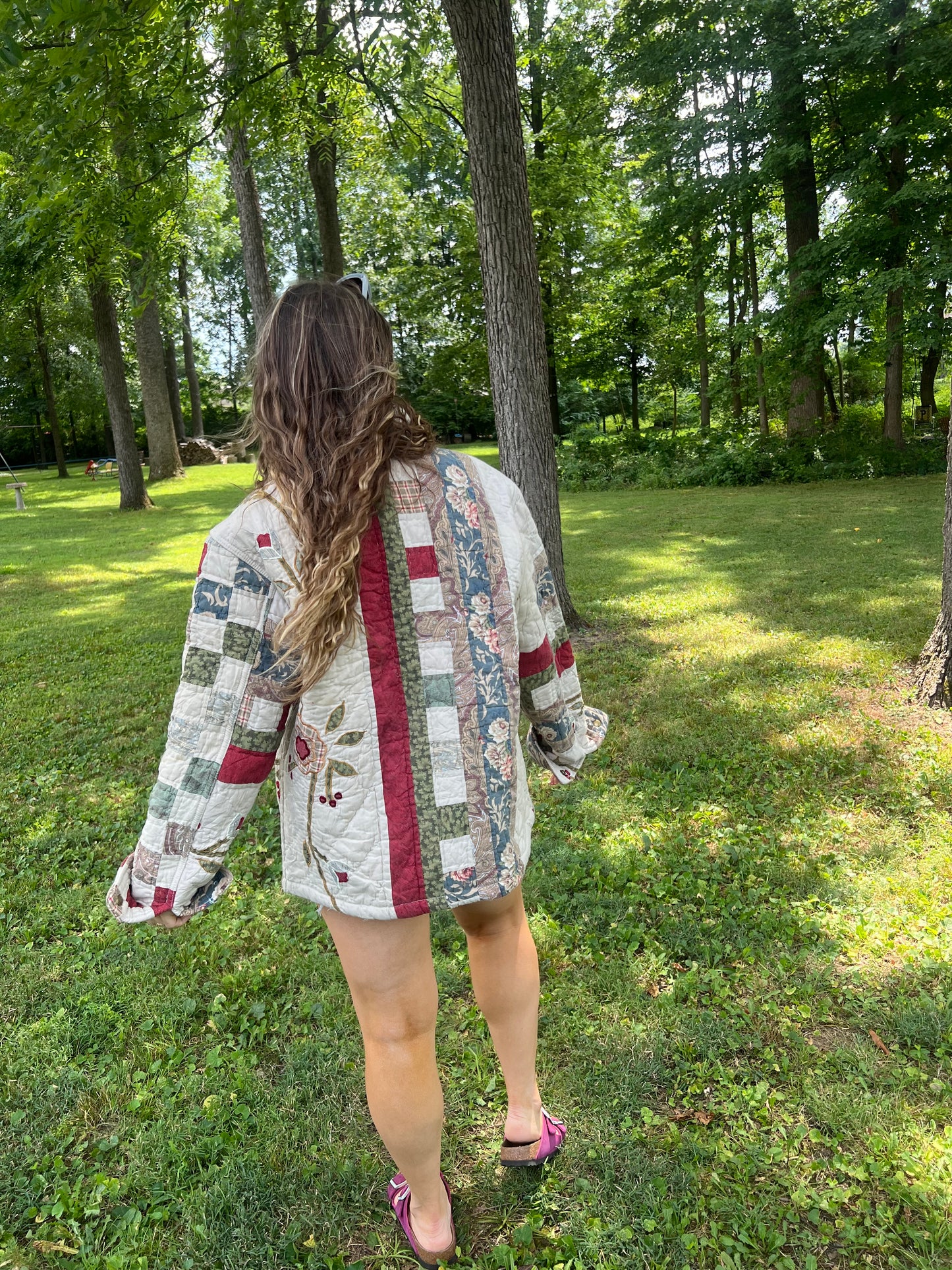 Upcycled Patchwork Blanket Jacket