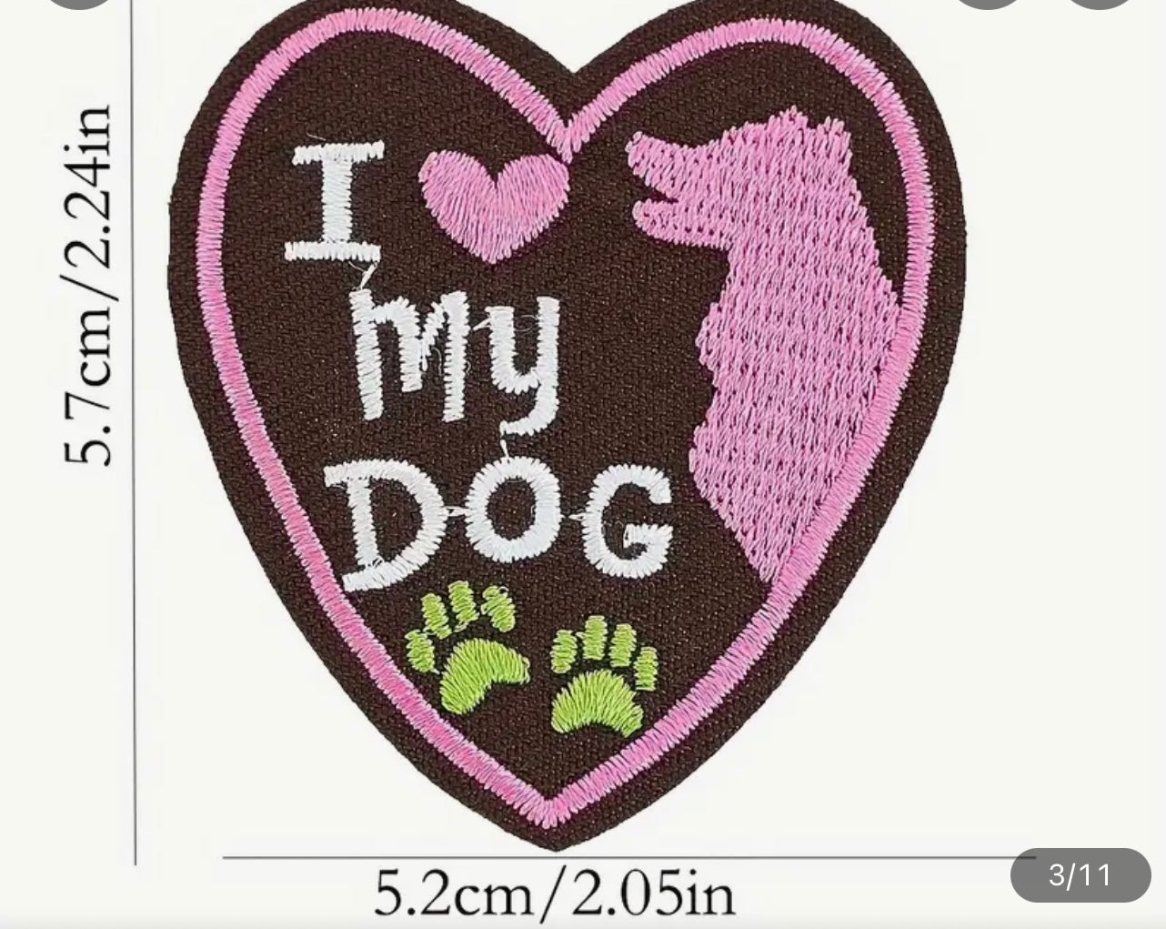 Step 2 - I Love My Dog Patch